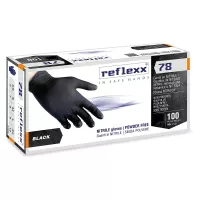 Black Nitrile  gloves powder free100 pcs -